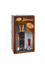 Dębowa Polska likier Advocatka 0,7 + kieliszki tulipan