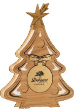 wódka dębowa 0 1 w opakowaniu w kształcie choinki