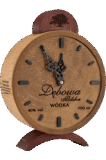 wódka dębowa 0 7 w opakowaniu w kształcie budzika
