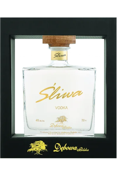 wódka śliwa 0 7 w czarnym etui exclusive