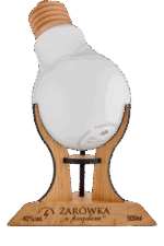 Żarówka z prądem opakowanie do alkoholu